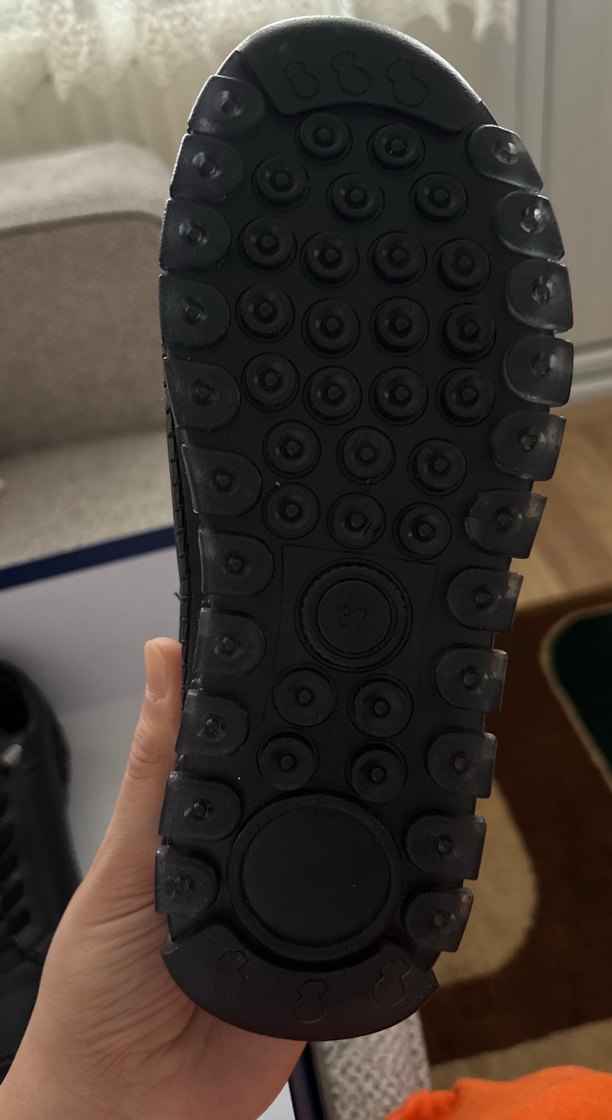 Hakiki deri Siyah  kadın Ayakkabı - Görsel 5