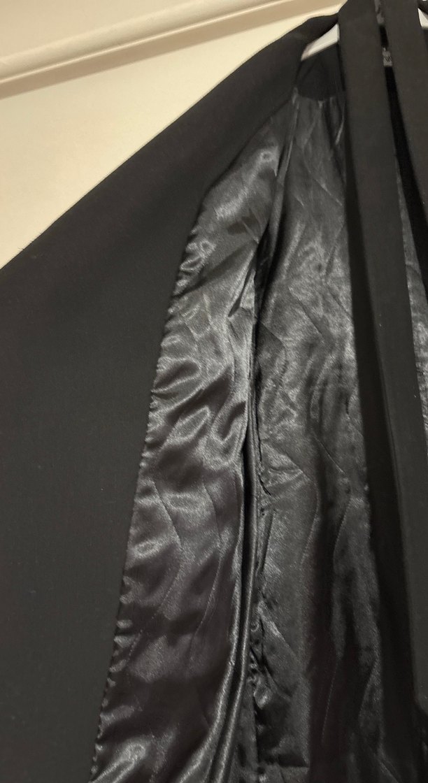 Siyah Uzun Kadın Kaban - Görsel 4