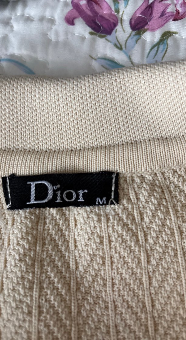 Bej Örgü Kısa Kollu Polo Tişört - Görsel 2