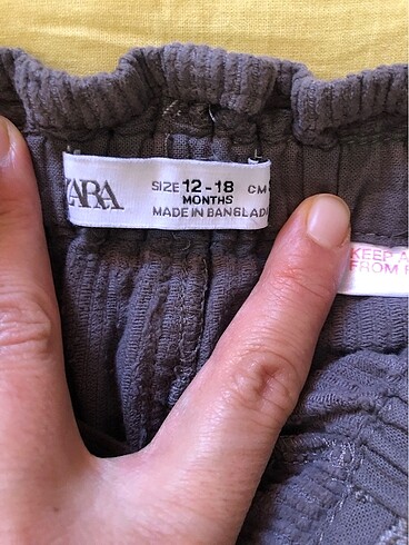 Zara Kadife pantolon