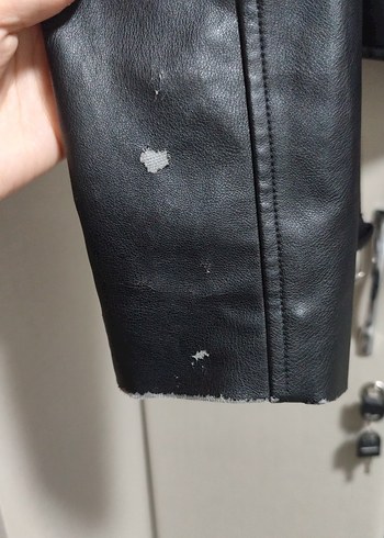 Stradivarius STRADİVARİUS Deri Biker Ceket