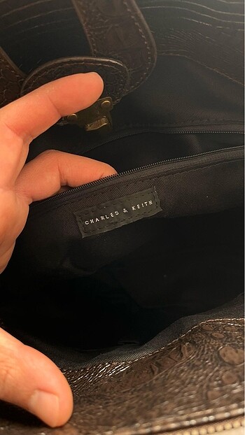 Beden kahverengi Renk Charles & Keith vintage çanta