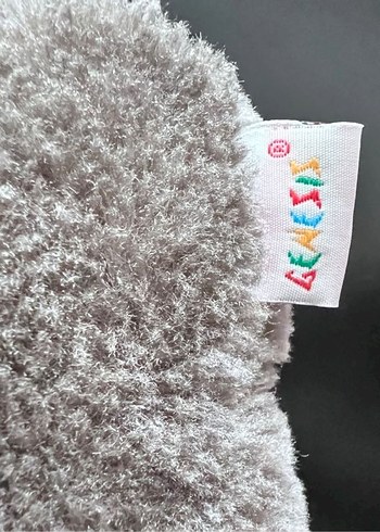 Kız Çocuk Gri Peluş Ev Terliği - Görsel 2