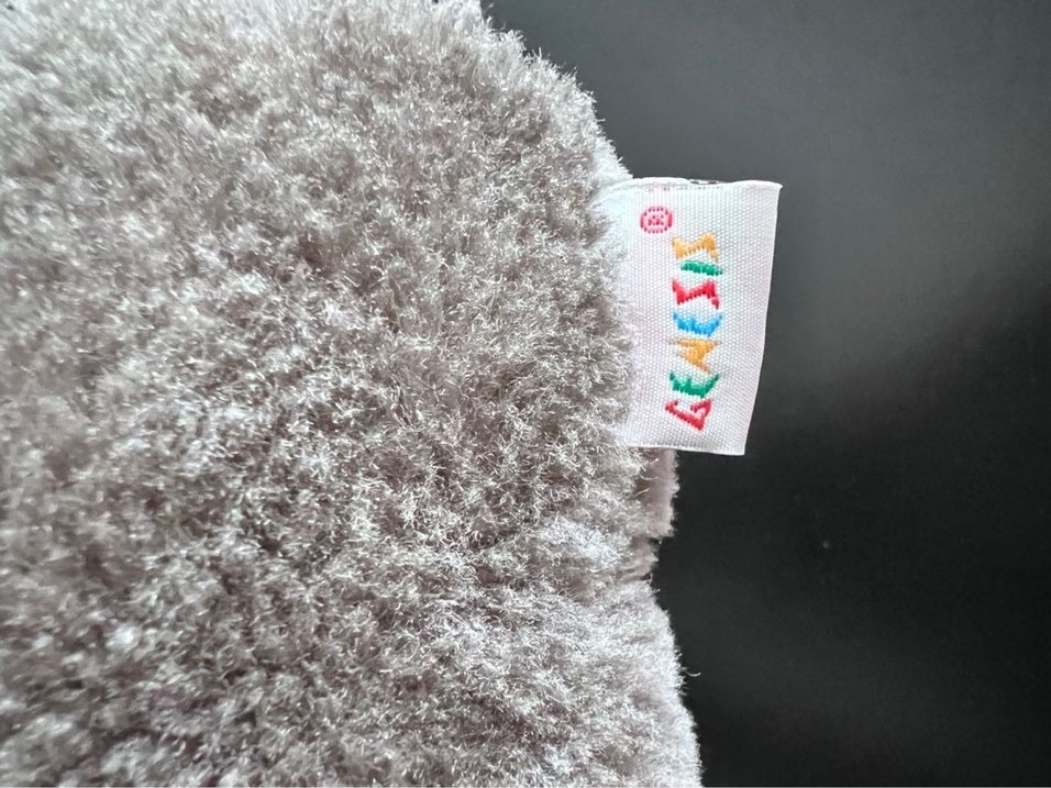 Kız Çocuk Gri Peluş Ev Terliği - Görsel 2