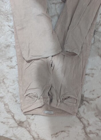 Kadife pantolon 36 38 beden uyumlı likralı