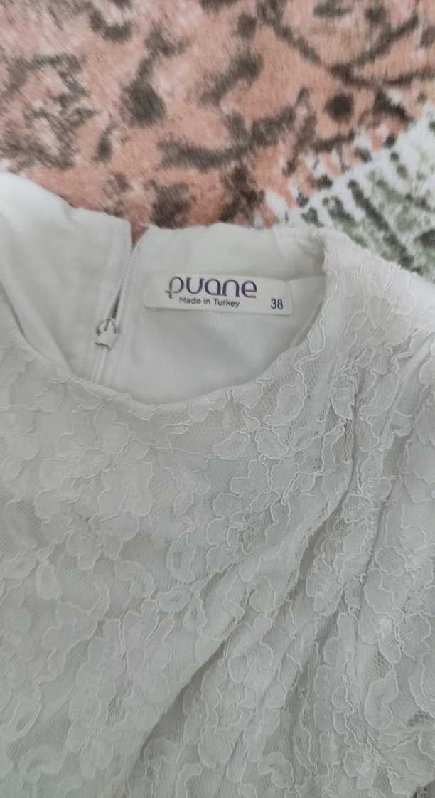 Dantel Detaylı Beyaz Kadın Bluz - Görsel 4