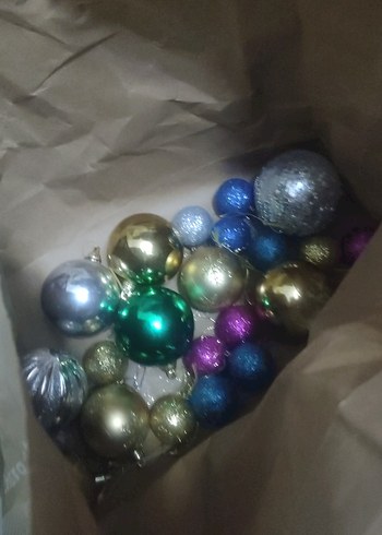 Çok Renkli Yılbaşı Süsleri Seti - Görsel 2