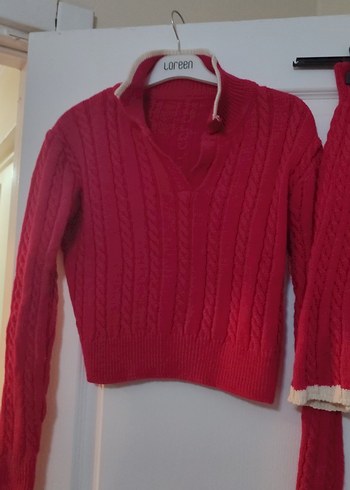 Koyu pembeÖrgü Mini Triko Takım - Görsel 3