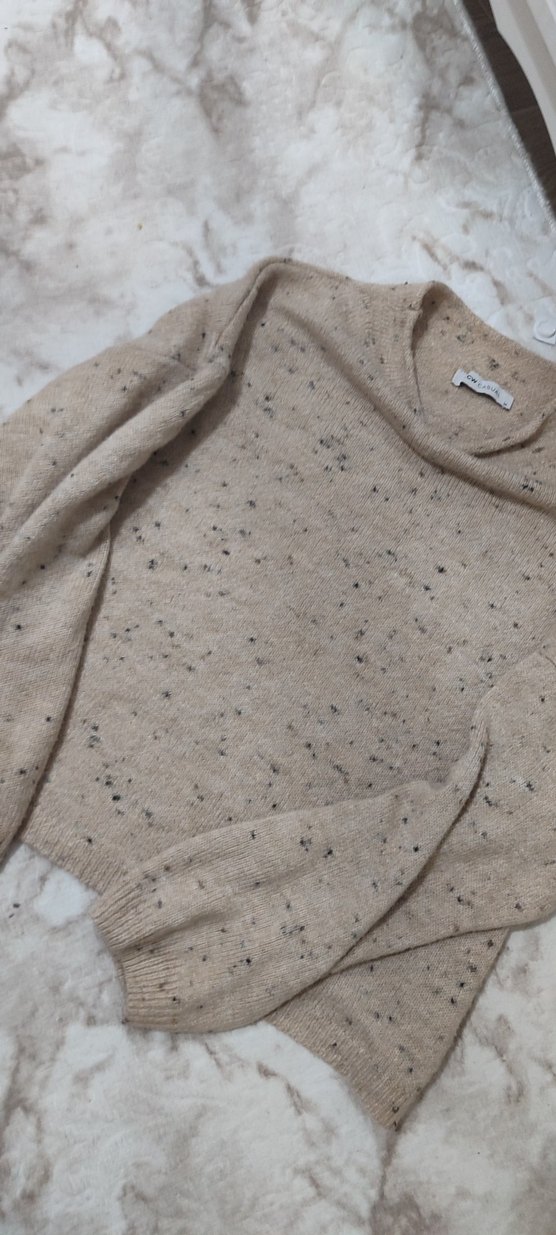 Bej Örgü Kadın Kazak - Görsel 2