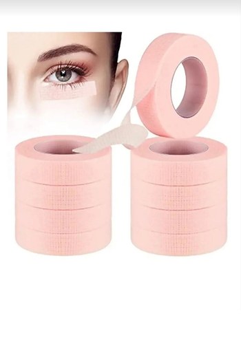 Diğer Pastel Pembe Kirpik Bandı ve microbrush fırça