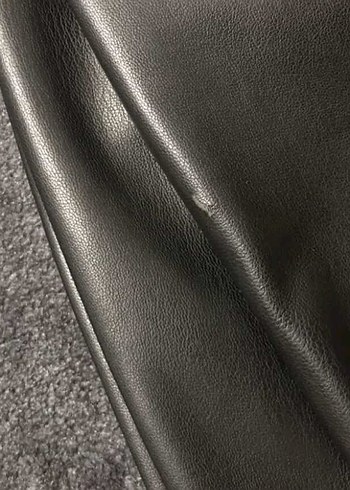 Siyah Deri pantolon stradivarius - Görsel 3