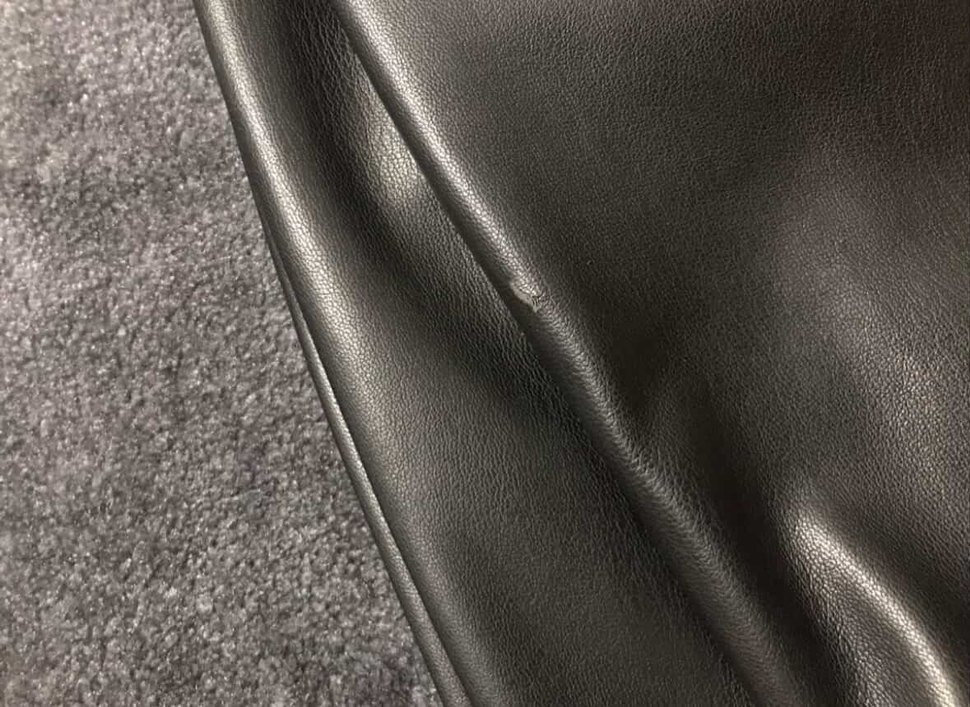 Siyah Deri pantolon stradivarius - Görsel 3