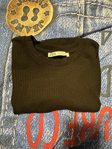 Zara Zara Siyah Crop Top
