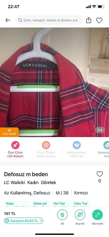 LC Waikiki Çok iyi durumda LCW gömlek
