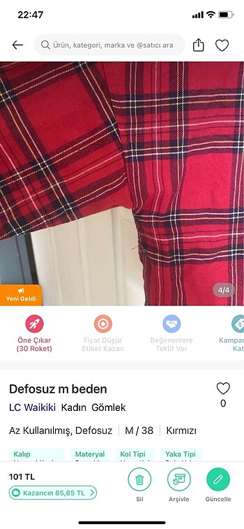 m Beden bordo Renk Çok iyi durumda LCW gömlek