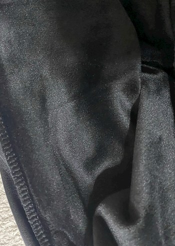 Kadın Siyah Deri içi şardonlu - Görsel 2