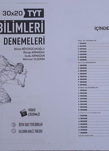 TYT HIZ VE RENK FEN BİLİMLERİ DENEME (FOTOKOPİ)