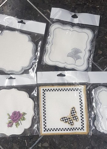 6 Adet Kahve Sunum Peçetelik - Görsel 2