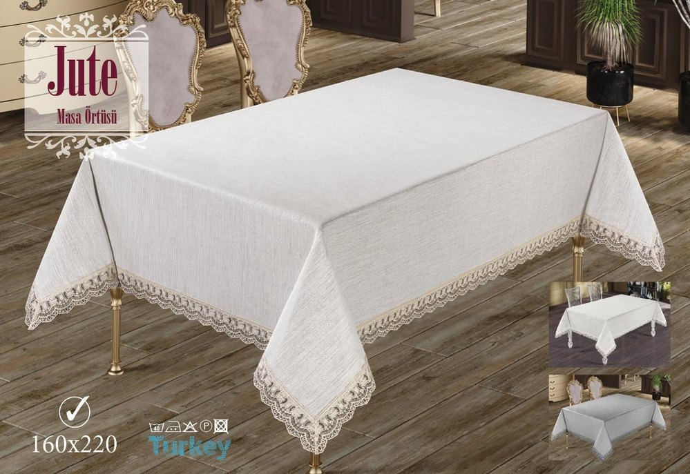 Jute Güpürlü Masa Örtüsü - Görsel 2