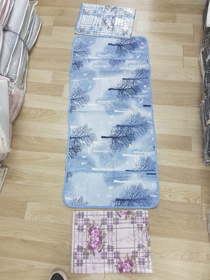 Pembe Çiçek Desenli Çamaşır Makinesi Örtüsü - Görsel 2