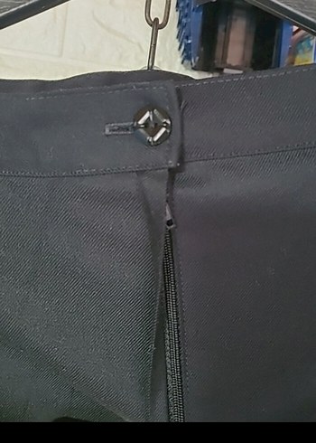 Drapeli Siyah Midi Kalem Etek - Görsel 3