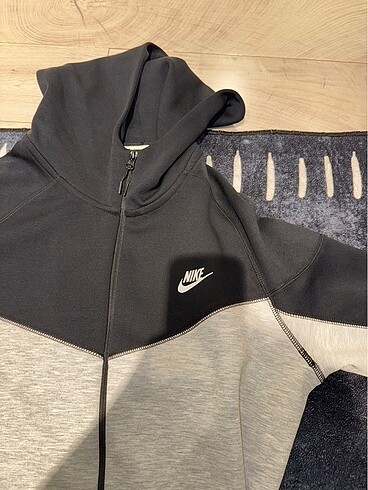 nike tech fleece üst gri orjinal