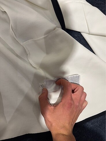 m Beden beyaz Renk Beyaz en yeni sezon tech fleece üst orjinal