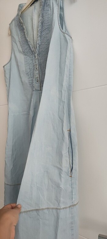 Brooksfield İnce denim elbise