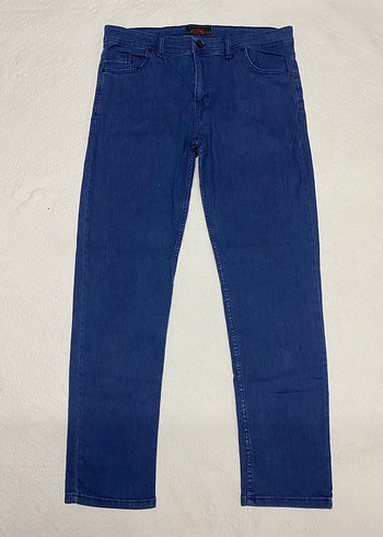 Erkek Lacivert Denim Regular Fit Jean