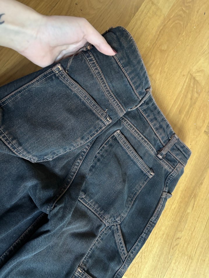 Salaş vintage görünümlü kot - Görsel 2