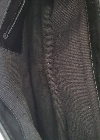 İnci marka Siyah hakiki  Deri Kadın Çanta - Görsel 8