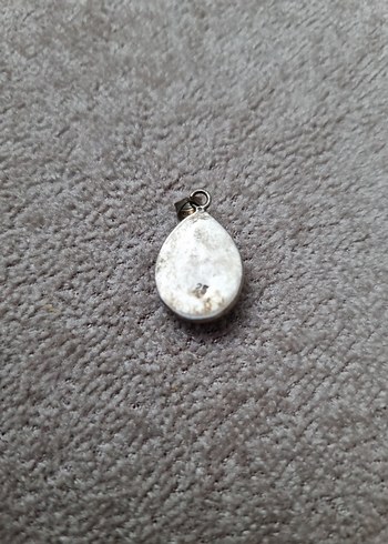 Beden Safir taşlı gümüş kolye ucu