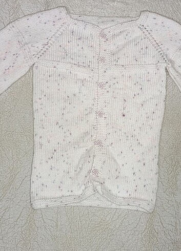 Uzun kollu bebek hırka - Görsel 3