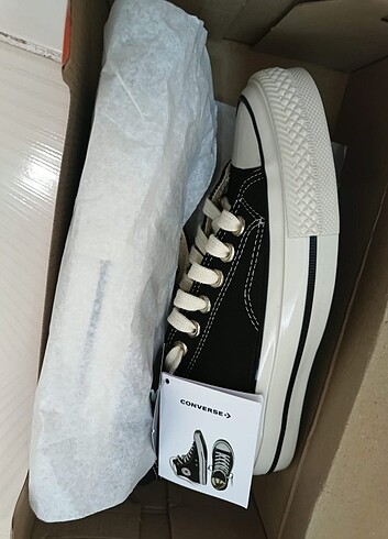 37 Beden siyah Renk Converse Chucky Taylor swift 70 modeli Kutulu etiketli barkodlu