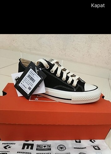 Converse Chucky Taylor 70 Kutulu etiketli barkodlu 36 47 arası