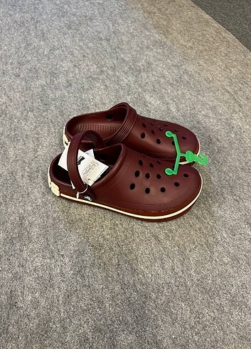 40 Beden bordo Renk Crocs ithal QR kodlu Unisex Orjinal bez torbalı 36 46 arası