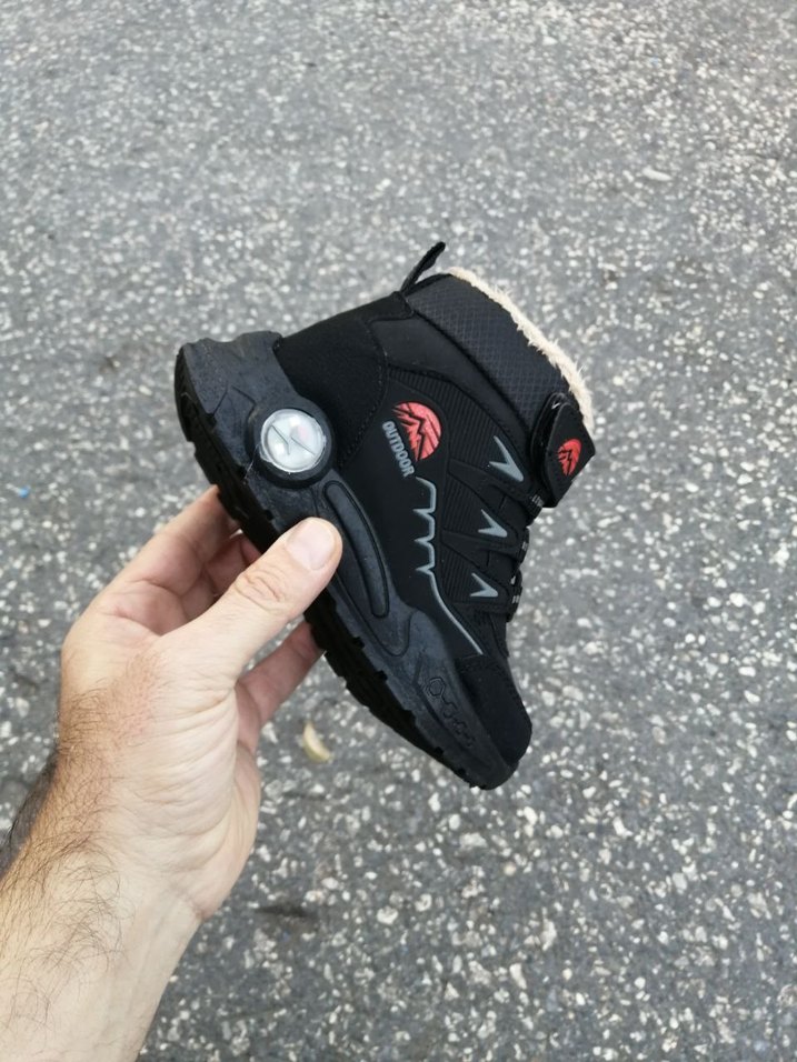 Cırt Cırtlı Siyah Erkek Çocuk Botu - Görsel 5