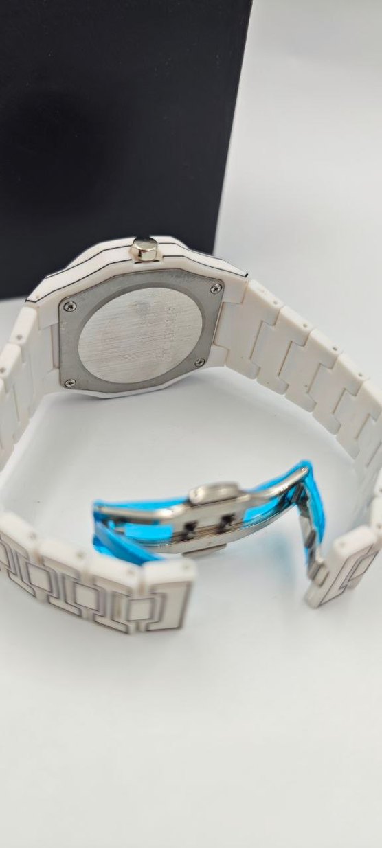 Beyaz Klasik Erkek Kol Saati - Görsel 4