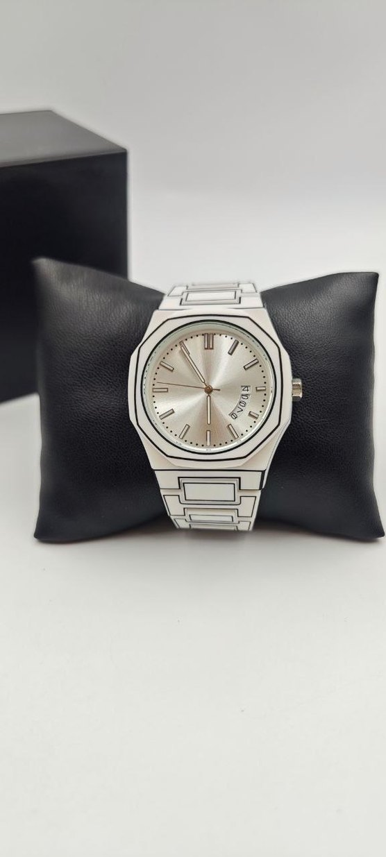 Beyaz Klasik Erkek Kol Saati - Görsel 2