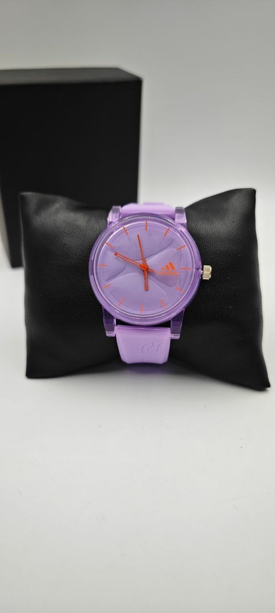 Mor Kayışlı Minimalist Kadın Saati - Görsel 5