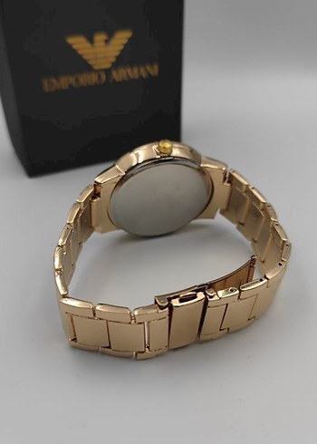 Emporio Armani Altın Renk Modern Klasik Erkek Saati - Görsel 3