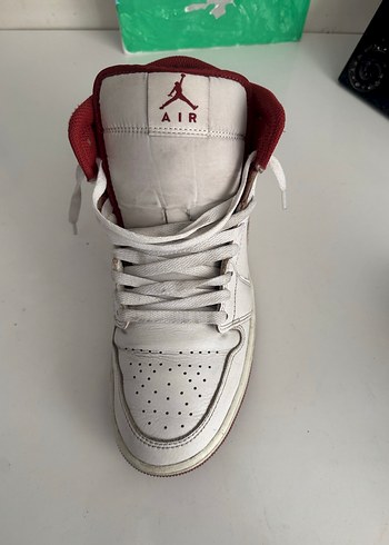 Beyaz Kırmızı Bağcıklı erkek Spor Ayakkabı - Görsel 3