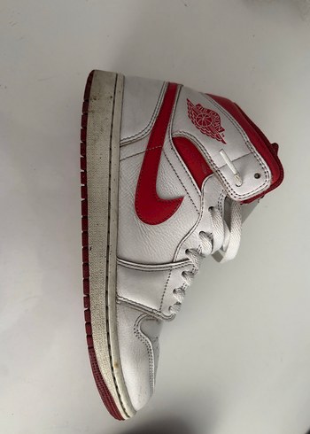 Beyaz Kırmızı Bağcıklı erkek Spor Ayakkabı - Görsel 2