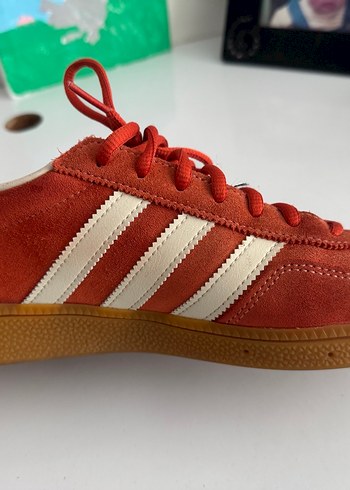 Kadın Kırmızı Süet Adidas Wedge Spor Ayakkabı - Görsel 3