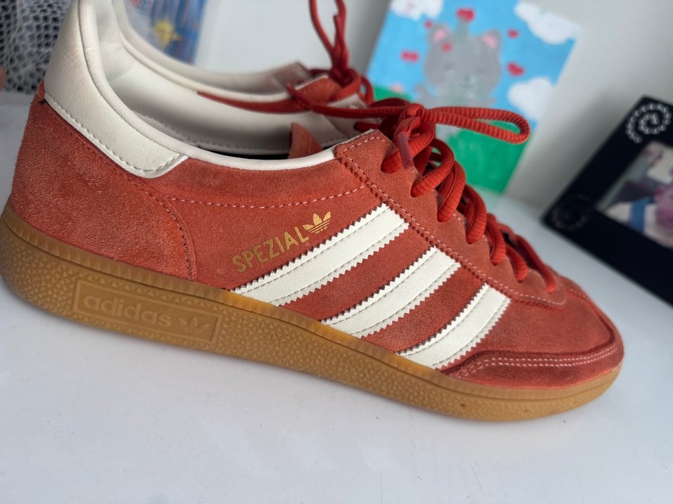 Kadın Kırmızı Süet Adidas Wedge Spor Ayakkabı - Görsel 2