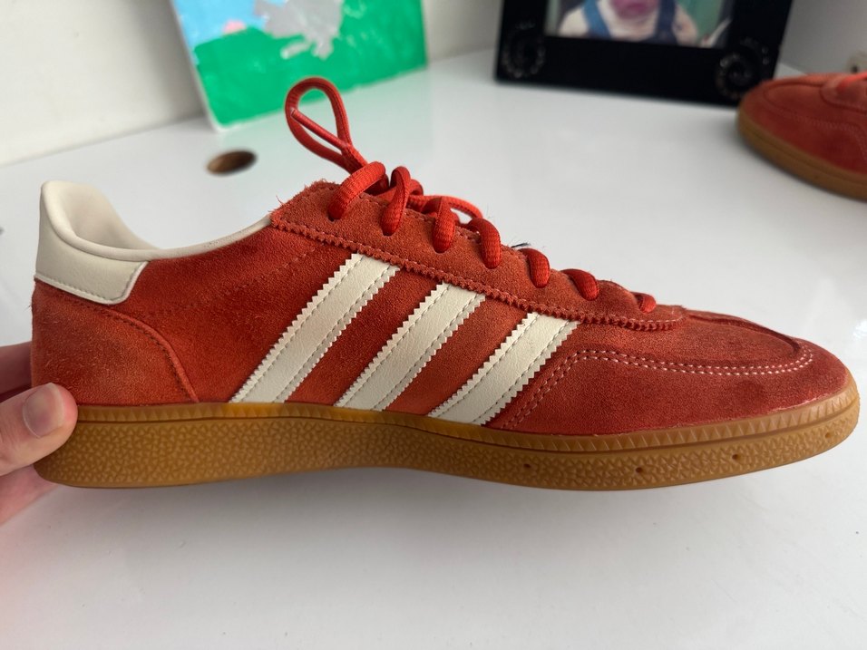 Kadın Kırmızı Süet Adidas Wedge Spor Ayakkabı - Görsel 3