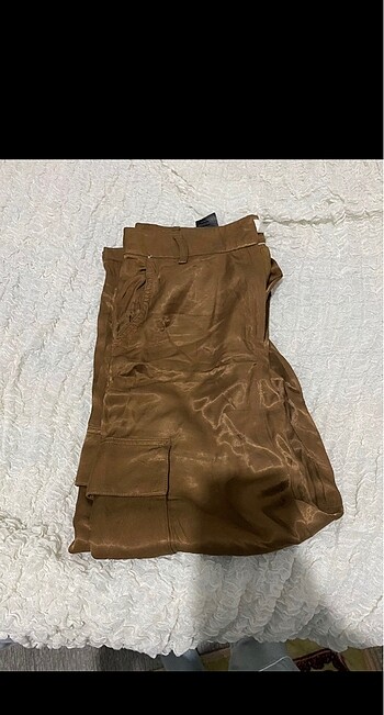 H&M SATEN PANTOLON