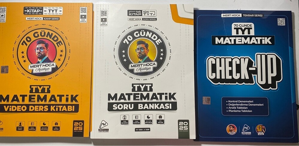 Mert hoca tyt mat soru bankası video kitap ve check up deneme 