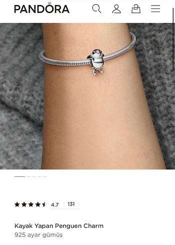 Orijinal Pandora Penguen Kadın Charm - Görsel 3