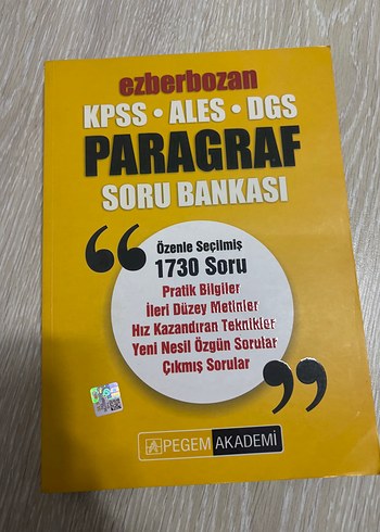 Ezberbozan KPSS ALES DGS Paragraf Soru Bankası